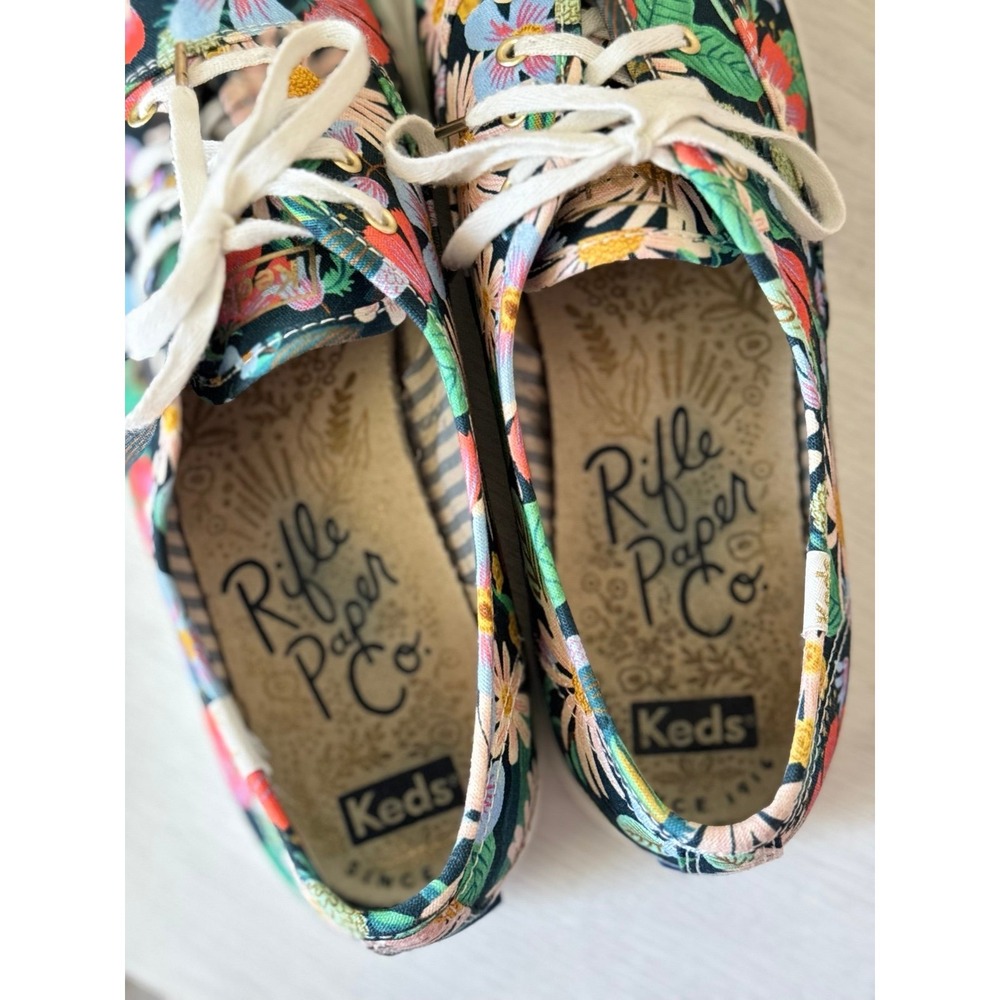Keds x Rifle Paper Champion Dovecote blue floral summer sneakers - Picture 7 of 10